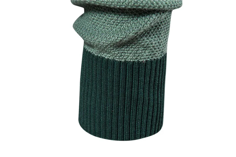 AIOPESON Spliced Cotton Sweater Men Casual O-neck High Quality Pullover Knitted Sweaters Male New Winter Brand — view 14