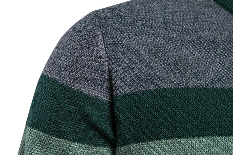 AIOPESON Spliced Cotton Sweater Men Casual O-neck High Quality Pullover Knitted Sweaters Male New Winter Brand — view 13