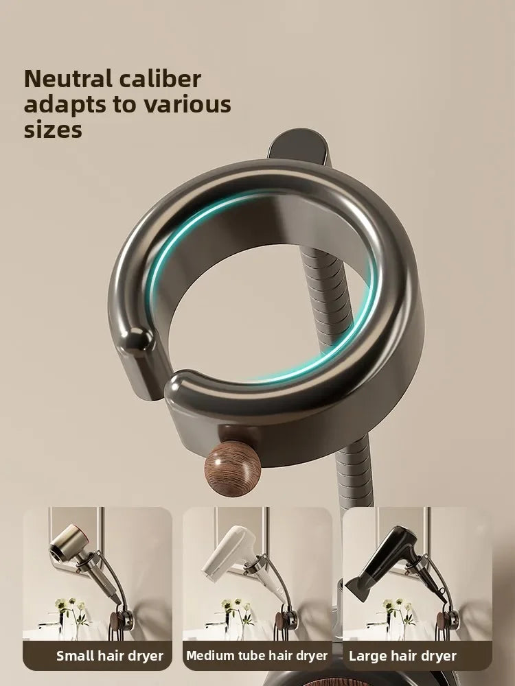 Adjustable Bathroom Wall Mount Hair Dryer Holder