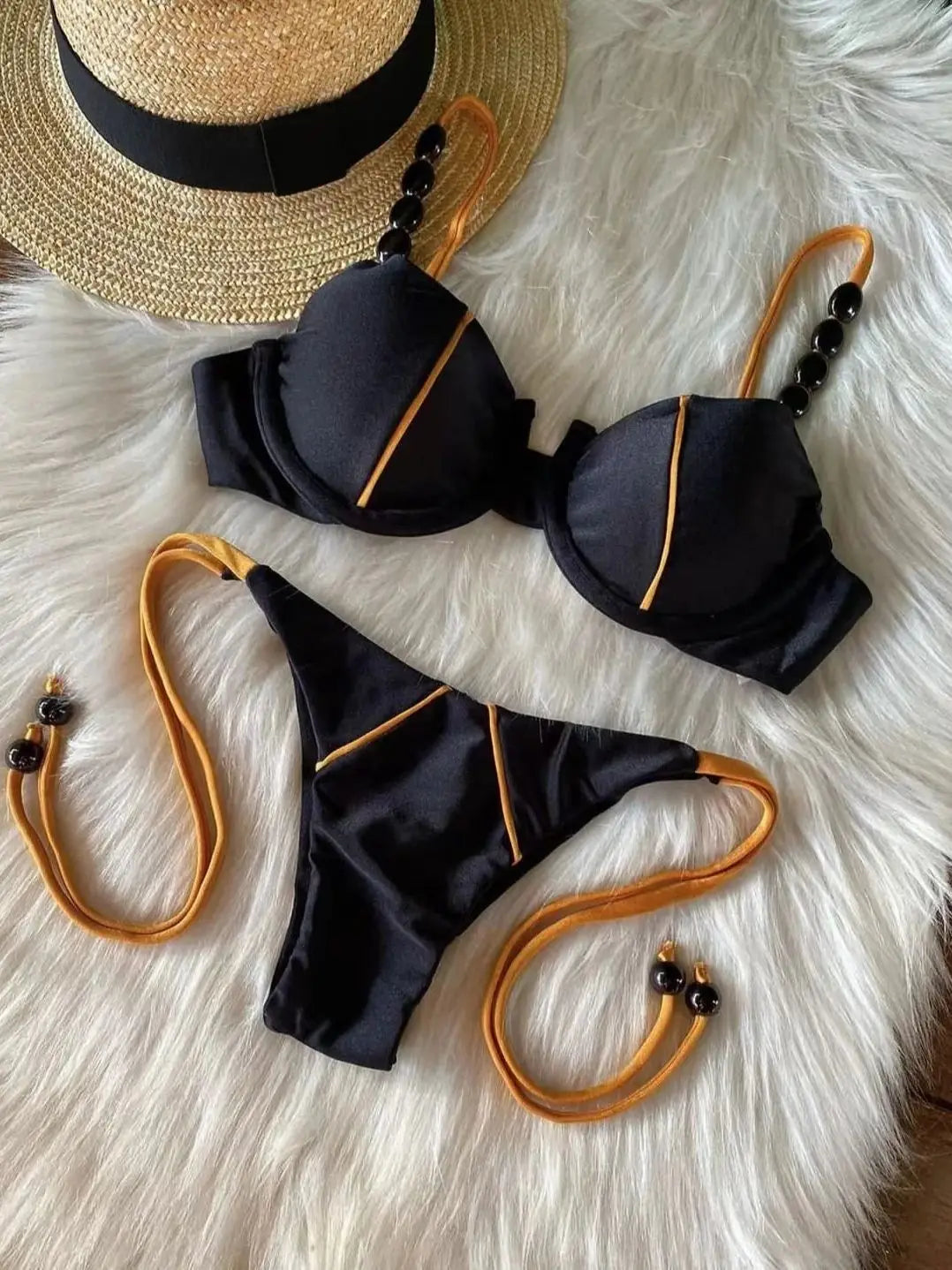 RUOTONGSEPT New Sexy Push up Bikini Set Swimsuit Women's low-waist Swimwear For Female Two Piece Beachwear 202 — view 1
