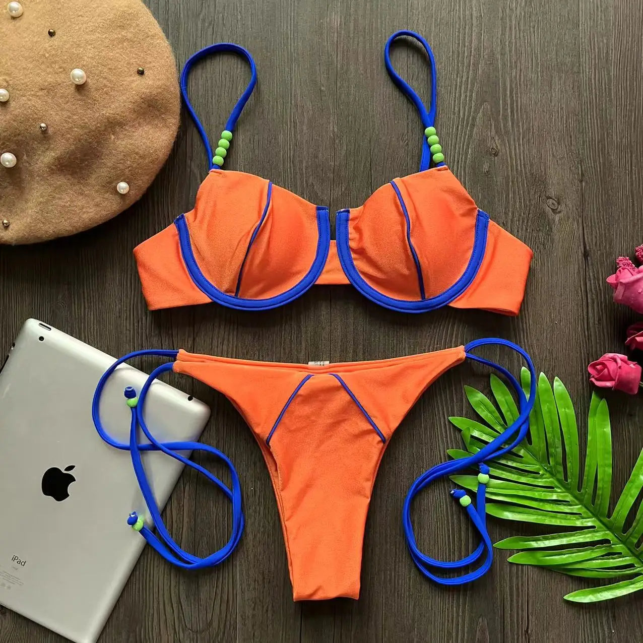 RUOTONGSEPT New Sexy Push up Bikini Set Swimsuit Women's low-waist Swimwear For Female Two Piece Beachwear 202 — view 25