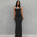 Y2K summer casual style Japanese and Korean casual women's suspender style collarless dress dress — view 11