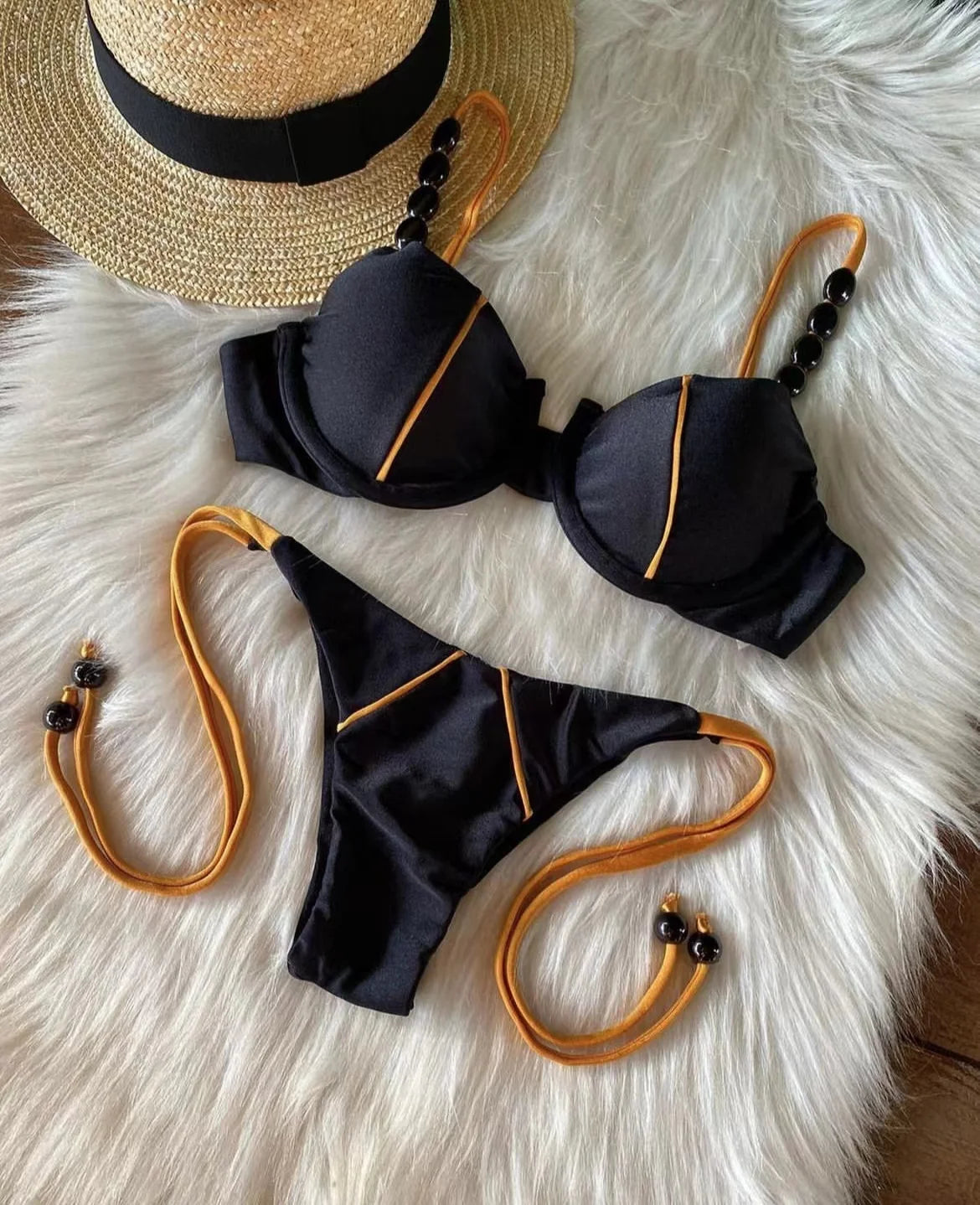 RUOTONGSEPT New Sexy Push up Bikini Set Swimsuit Women's low-waist Swimwear For Female Two Piece Beachwear 202 — view 5