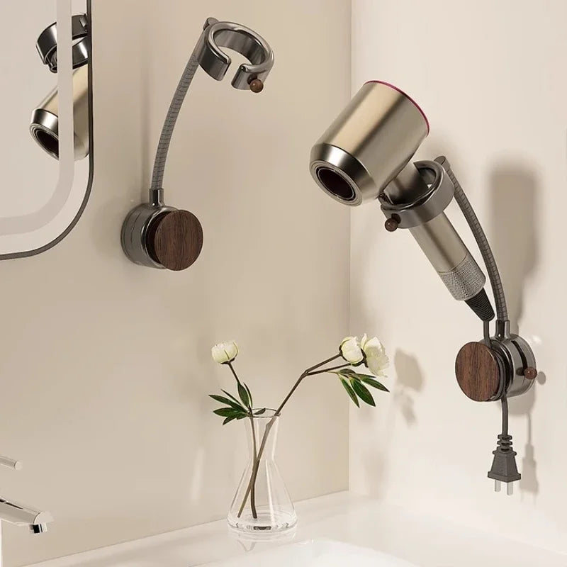 Adjustable Bathroom Wall Mount Hair Dryer Holder