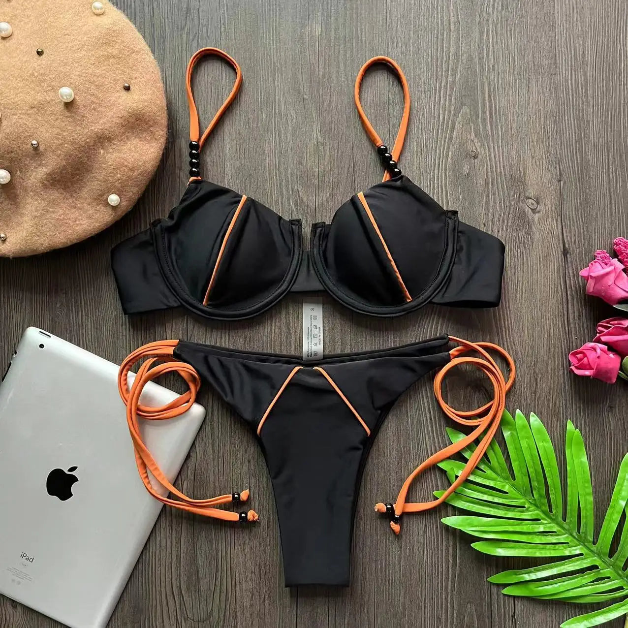 RUOTONGSEPT New Sexy Push up Bikini Set Swimsuit Women's low-waist Swimwear For Female Two Piece Beachwear 202 — view 24