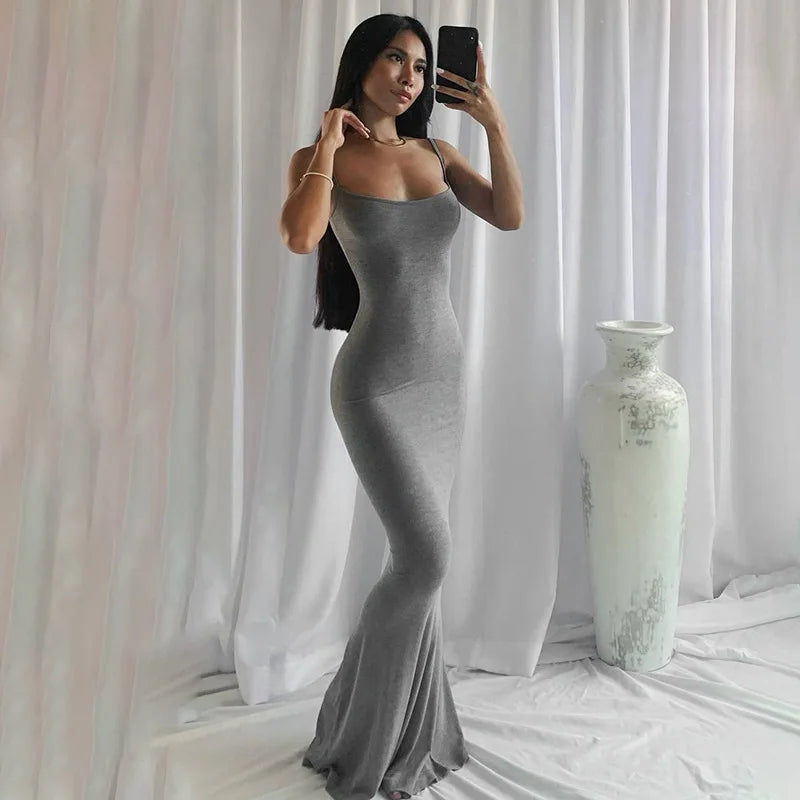 Y2K summer casual style Japanese and Korean casual women's suspender style collarless dress dress — view 2