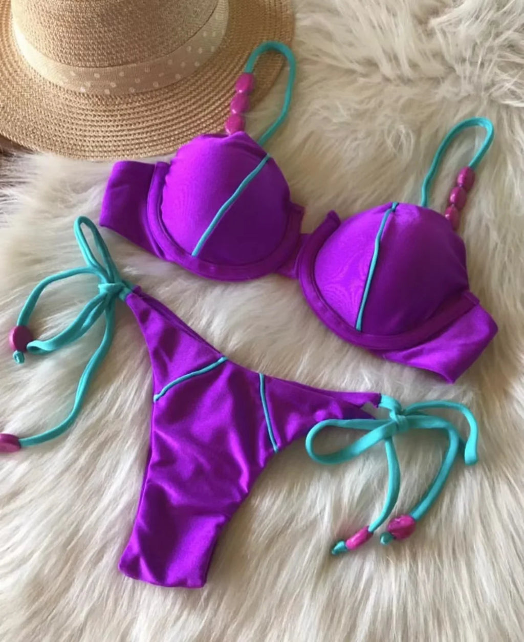 RUOTONGSEPT New Sexy Push up Bikini Set Swimsuit Women's low-waist Swimwear For Female Two Piece Beachwear 202 — view 13