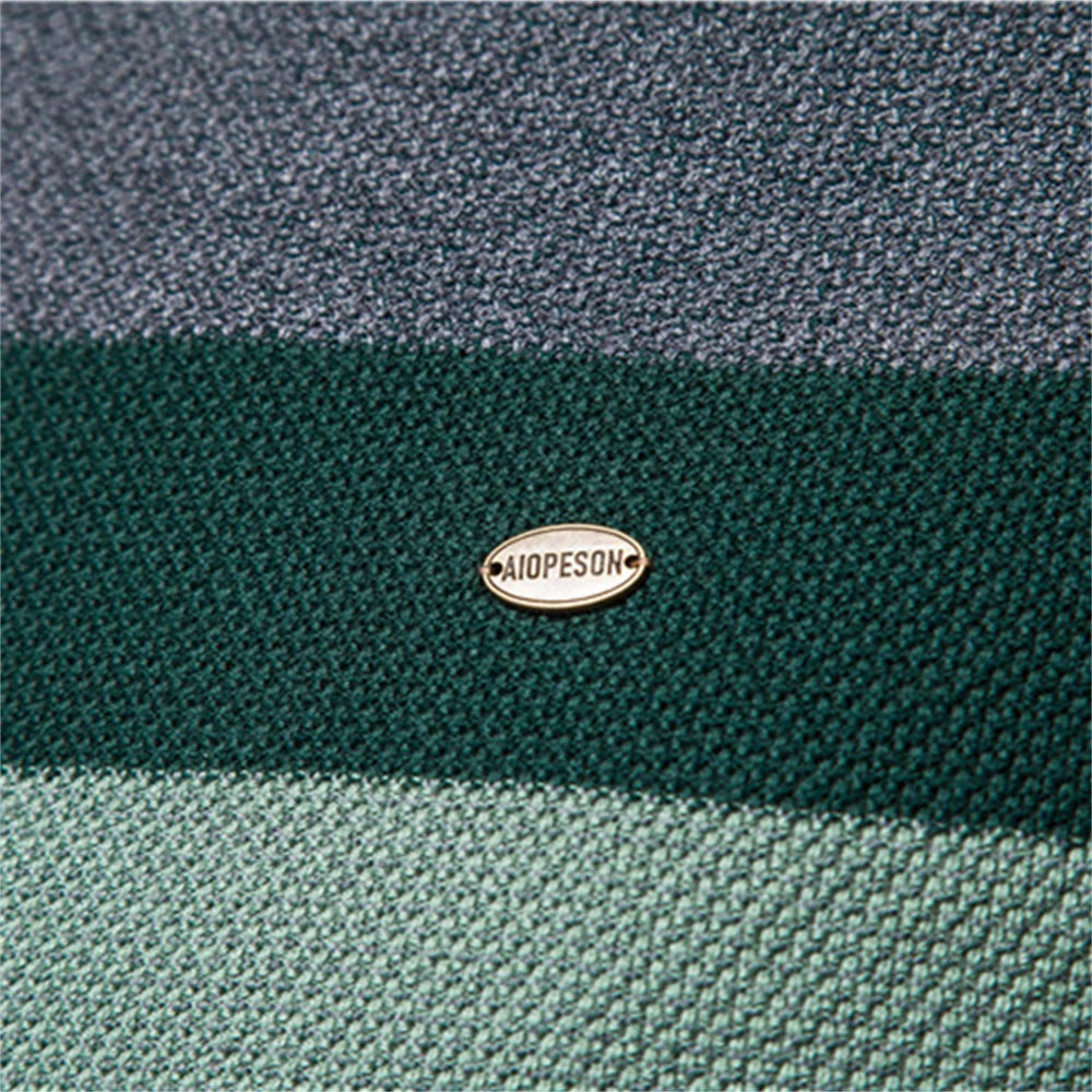 AIOPESON Spliced Cotton Sweater Men Casual O-neck High Quality Pullover Knitted Sweaters Male New Winter Brand — view 4