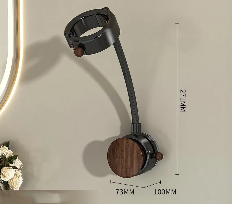 Adjustable Bathroom Wall Mount Hair Dryer Holder