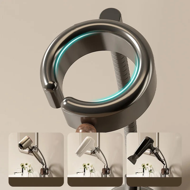 Adjustable Bathroom Wall Mount Hair Dryer Holder