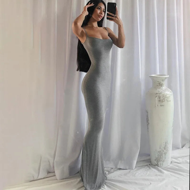 Y2K summer casual style Japanese and Korean casual women's suspender style collarless dress dress — view 4