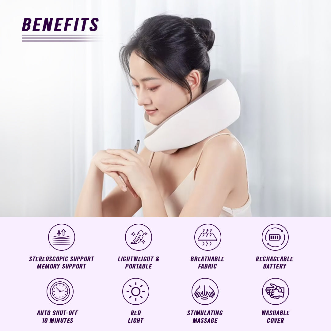 Multi-Purpose Neck Massage Pillow w/Heat